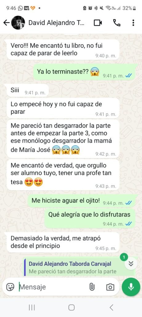 Review de David sobre el cuarto Vestido